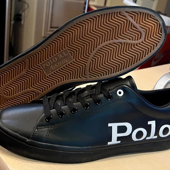 Polo Ralph Lauren Longwood Logo Leather Sneaker Men's Shoes - Picture 7 of 9